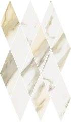 620110000203 Stellaris Calacatta Gold Mosaico Diamond Lux 28x48