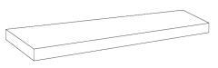 6200700016 Volcano Antracite Scalino Angolare Sx 33X120