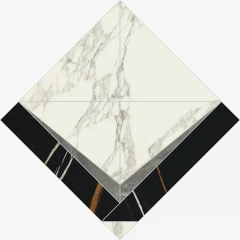 620120000075 Charme Deluxe Арабескато Уайт Интарсио Люкс 56.4x56.4