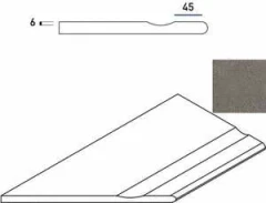 620090001040 Fume Bordo Svasato Round Sx левый 30x60