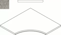  620090001026 Grey Bordo Angolare Round 60x60