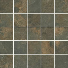 Плитка MM12132 Рамбла коричневый мозаичный 25x25