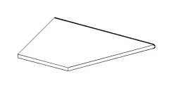 620090000839 Cliff Bianco Round Angolo Esterno Dx 30x60 