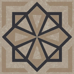 Плитка KMD3STA049GN Декор Касабланка бежевый светлый матовый 9,8x9,8x0,7