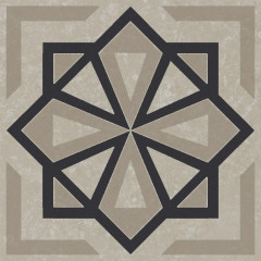 Плитка KMD3STA050GN Декор Касабланка серый светлый матовый 9,8x9,8x0,7