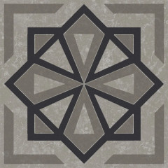 Плитка KMD3STA051GN Декор Касабланка серый матовый 9,8x9,8x0,7