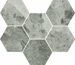  620110000067 Charme Extra Silver Mosaico Hexagon 25x29