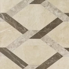 610080000209 Supernova Stone Hexagon Wax Rett 60x60