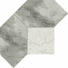  620110000083 Charme Extra Silver Mosaico Polygon Lux 28,5x21