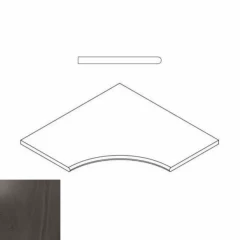 620090000225 CARBON BORDO ANGOLARE ROUND 30 60x60