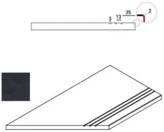 620090000421 Titanio Bordo Grip SX 30x60
