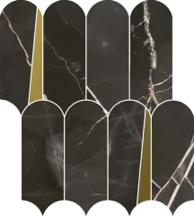 620110000235 Stellaris Absolut Black Mosaico Elegant Lux 32.5x36.1
