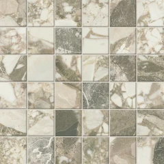  610110001074 Forte dei Marmi Ceppo Apuano Cream Mosaic 30x30