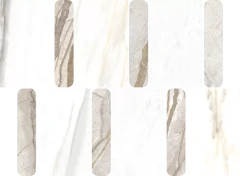 600110000978 Stellaris Ivory Mosaico Argan Lux 36.8x26.9