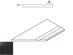 620090000228 CARBON BORDO SVASATO ROUND SX 30x60
