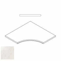  620090000273 PURE BORDO ANGOLARE ROUND 30 60x60