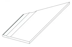 620090000818 Force Fancy Bordo Piscina Angolo Sx 30x60
