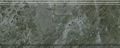 Плитка BDA026R Бордюр Серенада зеленый глянцевый обрезной 30x12