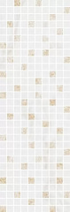 Плитка MM12112 Астория белый мозаичный 25x75
