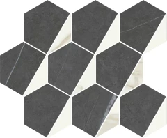 620110000159 Metropolis Mosaico Hexagon Cold Nat 25.4x31