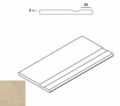620090000246 SAND BORDO SVASATO ROUND 30x60