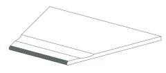  620090000903 Rinascente Clay Bordo Piscina Angolo Dx LASTRA 20mm 30x60