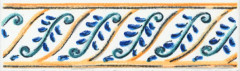 Плитка STGA4931146H Бордюр Капри майолика 9,8х3