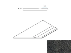  620090000666 Бортик Рум Блэк левый с выемкой закругленный X2 30x60