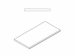 620090000755 Бортик Миллениум Блэк закругленный 30x60