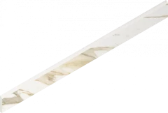  610130007464 Stellaris Calacatta Gold Battiscopa Nat 7.2x80