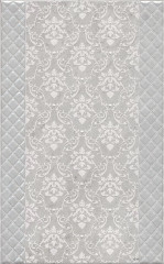 Плитка AZA0536424 Декор Мотиво серый светлый глянцевый 25x40