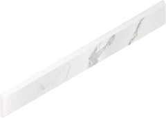 610130007456 Stellaris Statuario White Battiscopa Lap 7.2x60