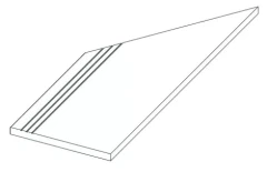 620040000127 Force Fancy Gradino Lineare Angolo Sx 30x60