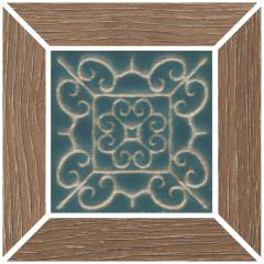 Керамогранит ID157 Вставка Тровазо наборный карамельный матовый 13x13x0,9