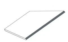 620090000929 Rinascente Grey Round Angolo Esterno Sx LASTRA 20mm 30x60
