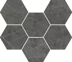 620110000050 Charme Evo Antracite Mosaico Hexagon 25x29