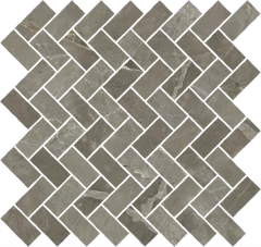 620110000216 Stellaris Tuscania Grey Mosaico Cross Nat 31.5x29.7