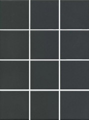 Керамогранит 1333 Агуста черный натуральный (30x40 из 12 частей) R10 9,8х9,8