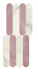  620110000163 Symphonyx Crystal - Rose Mosaic Ellipse Lap 56x23,5