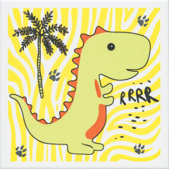 Плитка OPA2265009 Декор Динозаврики 1 матовый 20x20