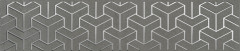 Плитка ADC5696399 Бордюр Ломбардиа серый темный 255.4