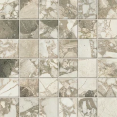610110001058 Forte dei Marmi Ceppo Apuano Cream Mosaic Lap 30x30
