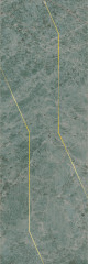 Плитка OSC21413116TR Декор Эвора зеленый глянцевый обрезной 30x89,5x0,9
