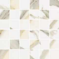 610110001136 Stellaris Calacatta Gold Mosaico 30x30